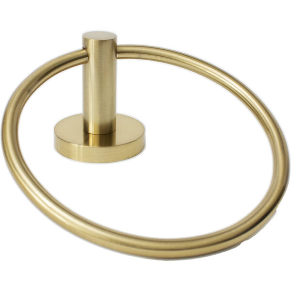 Metro Towel Ring  Satin Brass